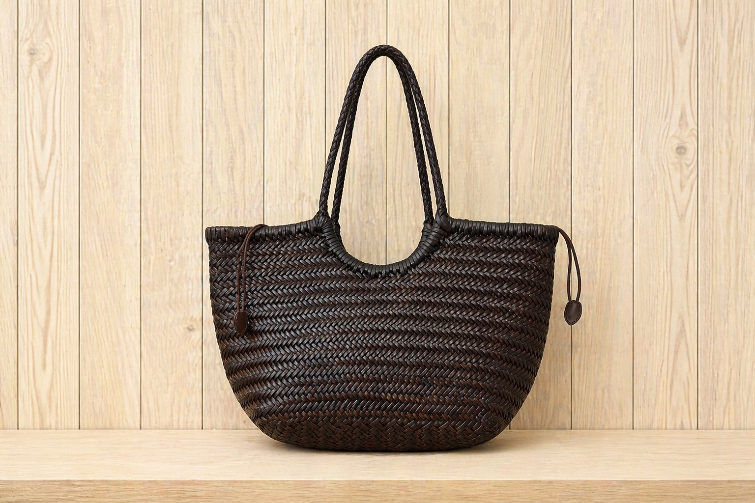 Borsa in intrecciata grande