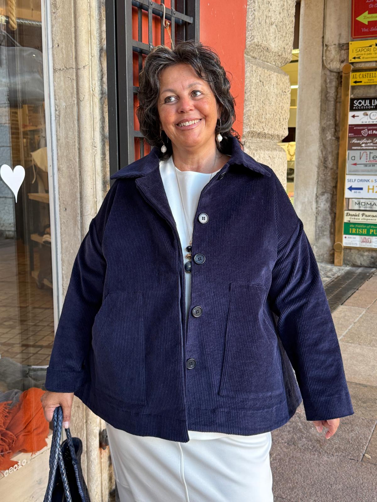Giaccone Fanny in velluto a coste larghe