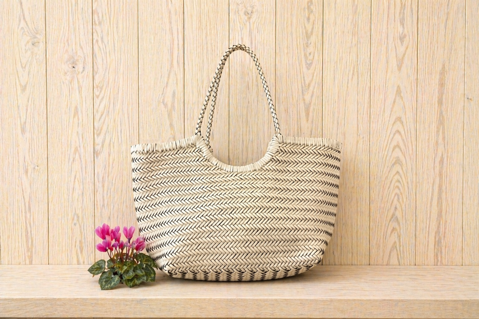 Borsa in intrecciata grande