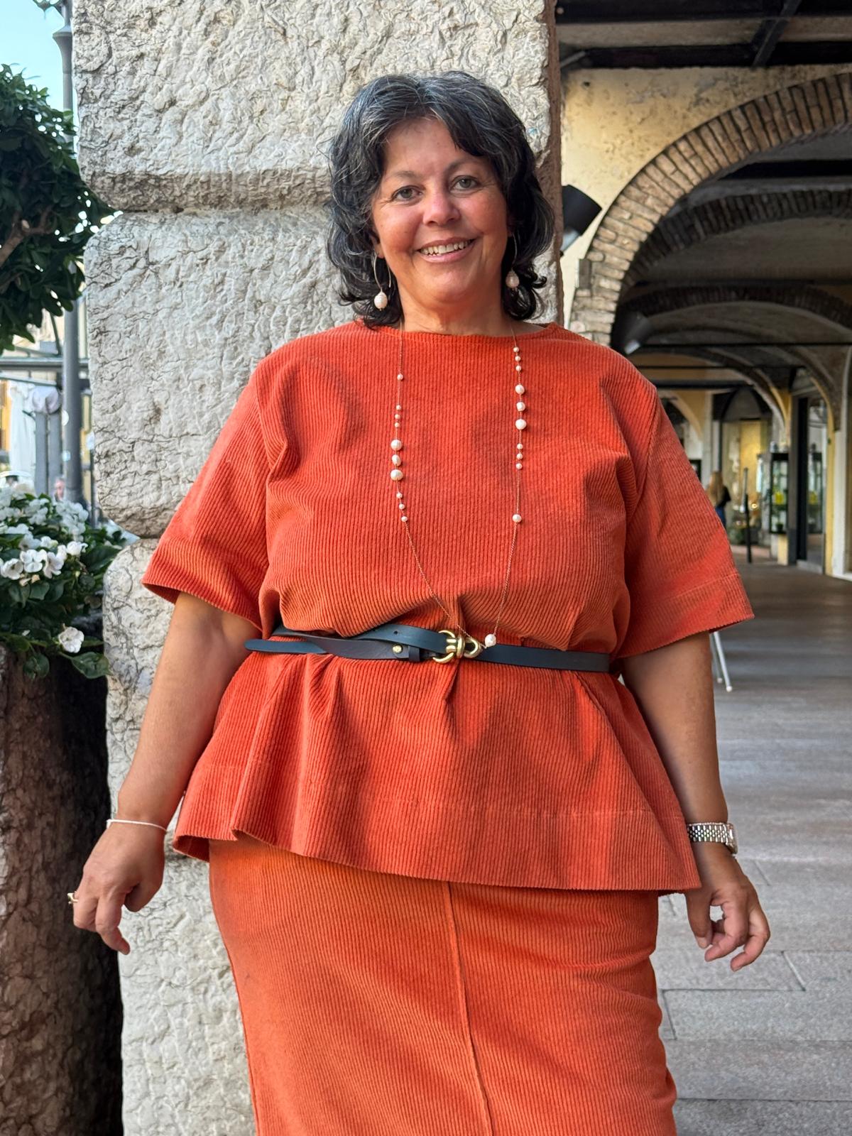 Blusa Monik in velluto