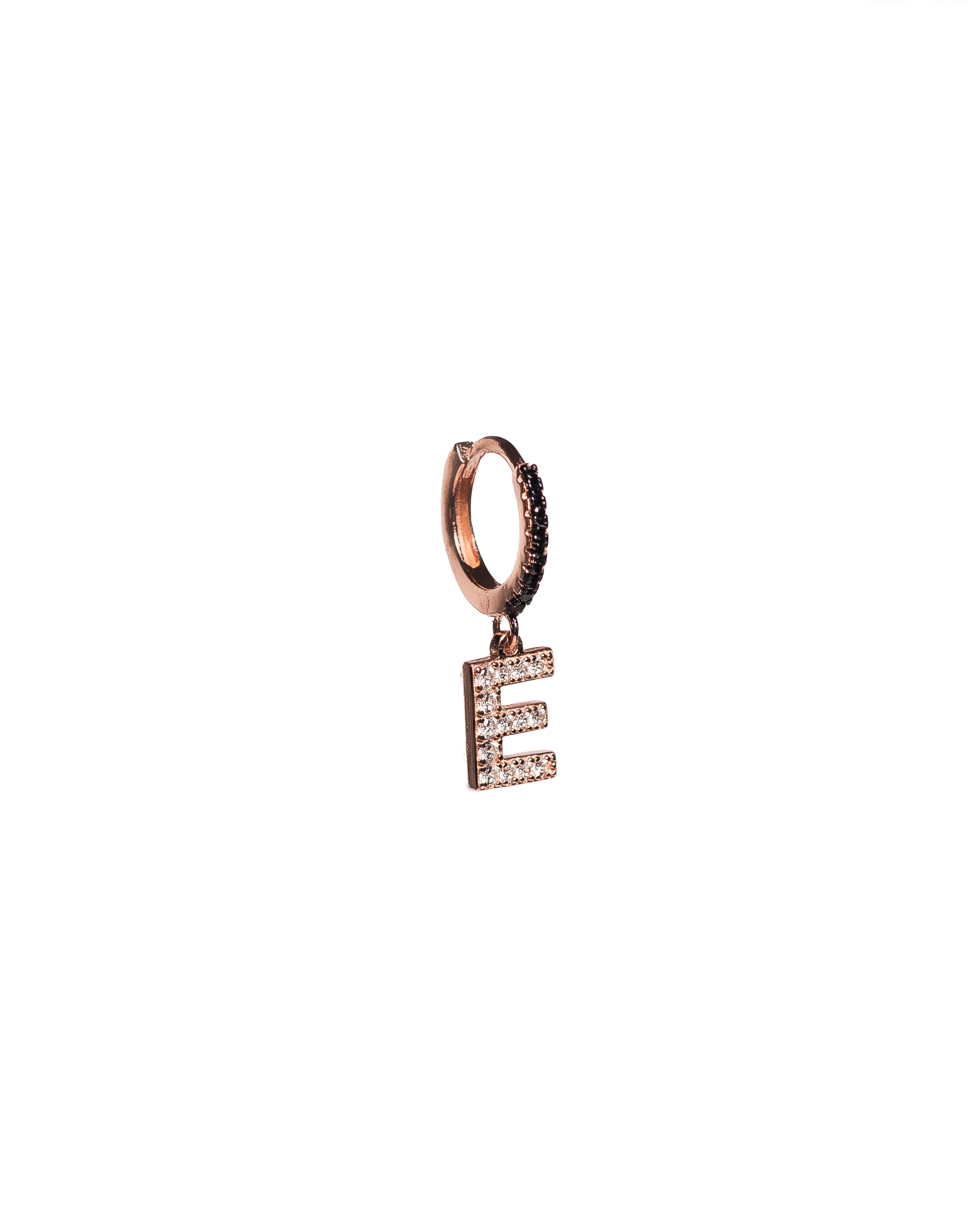 Orecchino Mini Cerchio & Iniziale - EdLa Store