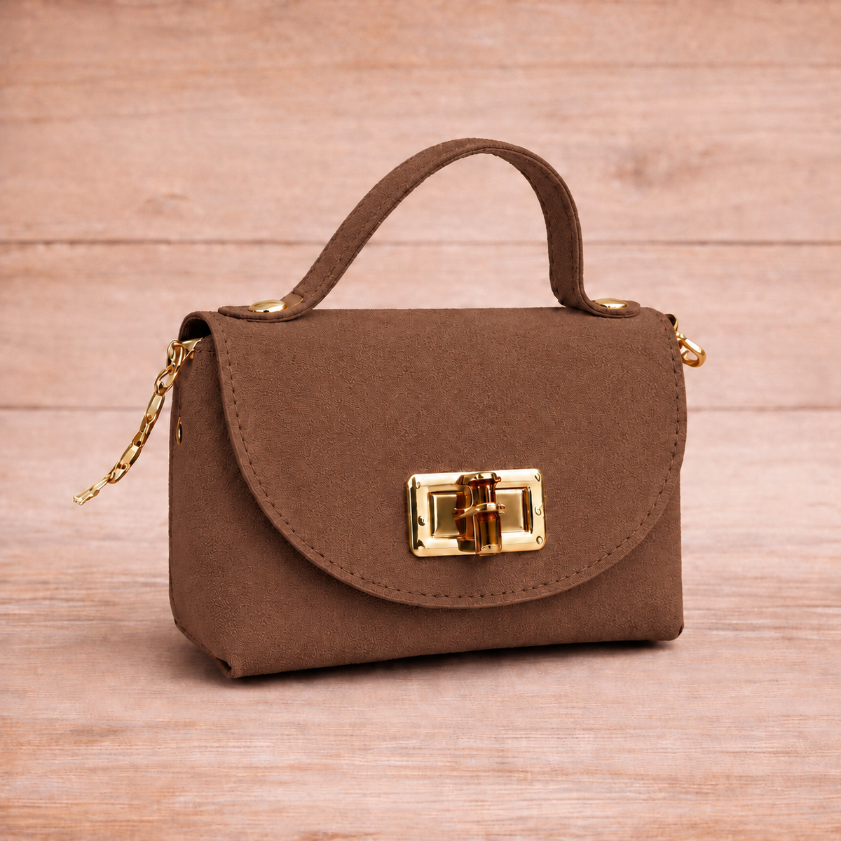 Mini bag scamosciata