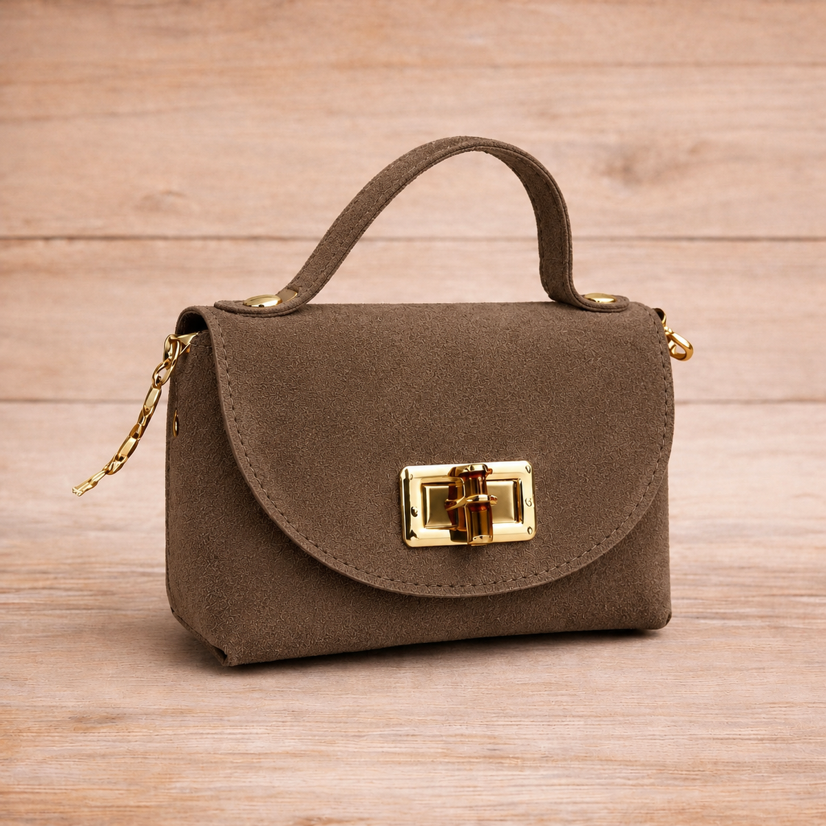 Mini bag scamosciata