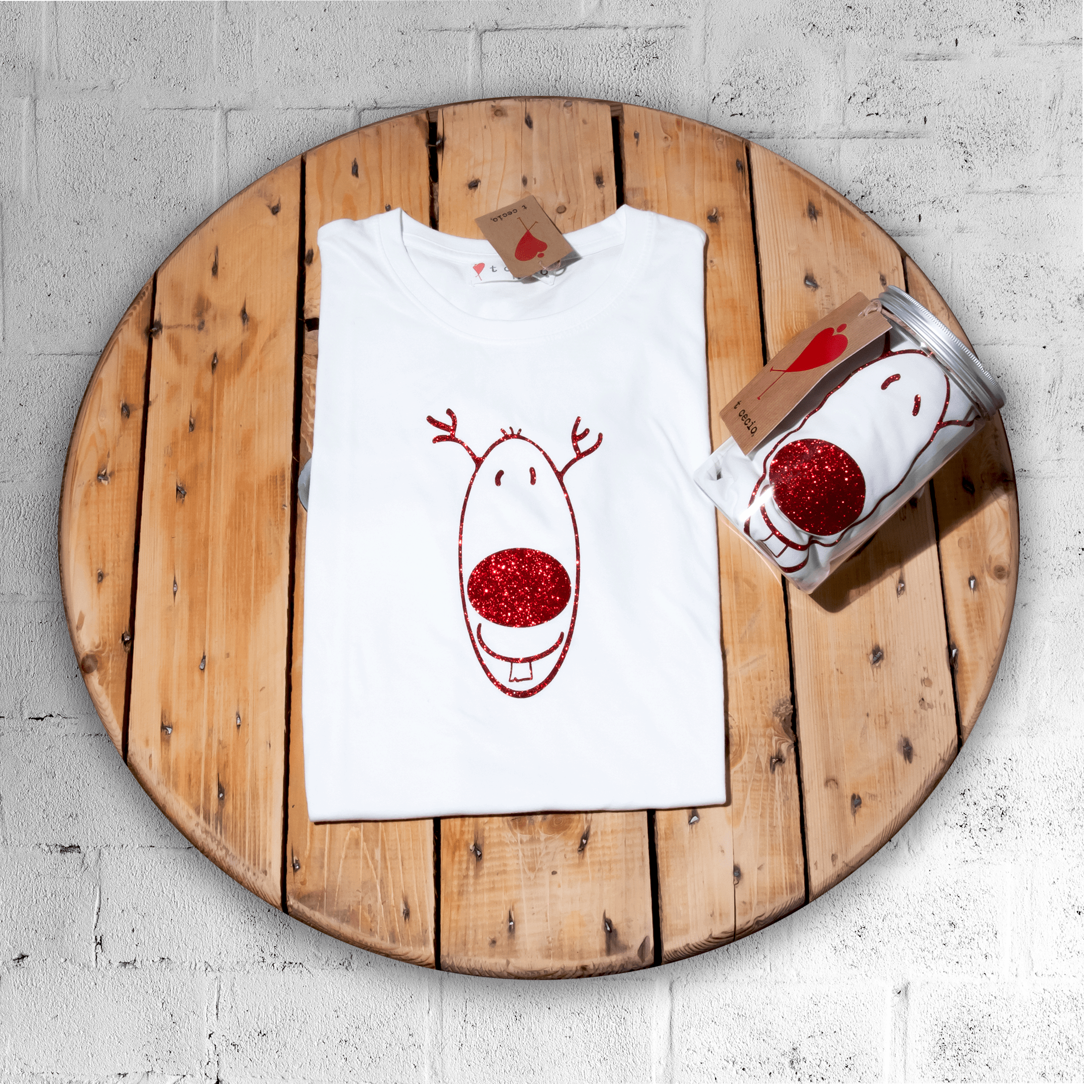 t-shirt XMas Rudolf